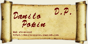 Danilo Popin vizit kartica